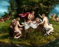 Workshop of Giulio Romano - The Infancy of Jupiter